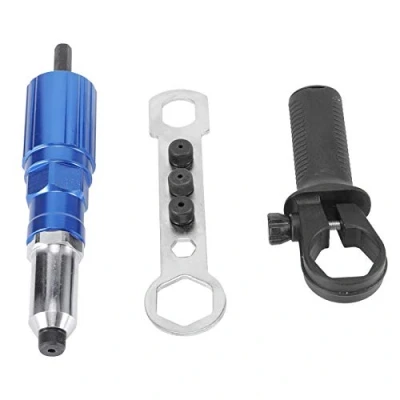 Image of Rivet Gun Head Attachment, Drill Attachment for Riveter Electric Nut Riveting Tool Conversion Adaptor Insert