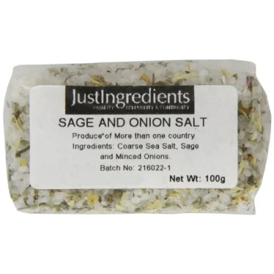 Image of JustIngredients Essentials Sage and Onion Salt, 100 g Pack of 5