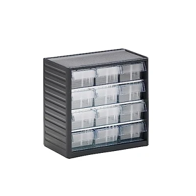 Image of Treston 294 3 Small Parts Magazine, Light Grey, WxDxH 310x180x290 mm Includes 12x L 04 Drawers