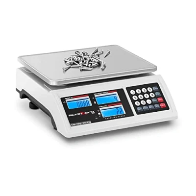 Image of Steinberg Systems Digital Counting Scale Industrial Inventory Piece 15kg/0.2g LCD SBS ZW 1502 (Battery Life 80hrs, ABS Plastic, Stainless Steel, Tare/Zero/Count/Add)