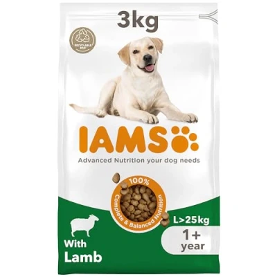 Image of IAMS Complete Dry Dog Food for Adult 1+ Large Breeds with Lamb 3 kg