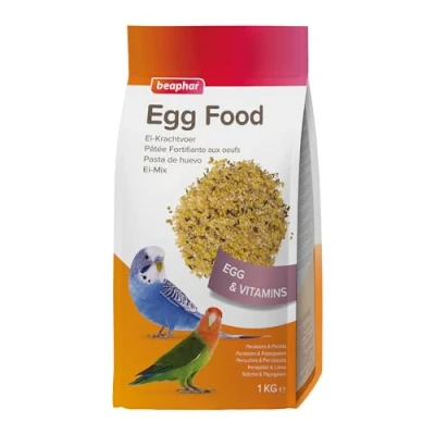Image of Beaphar Egg Food for Birds Daily Complementary Parakeets &amp; Parrots High in Protein Contains Essential Vitamins Delicious Taste Smell 1kg