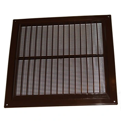 Image of Air Ventilation Plastic Grill Cover 250mm x 250mm/Brown