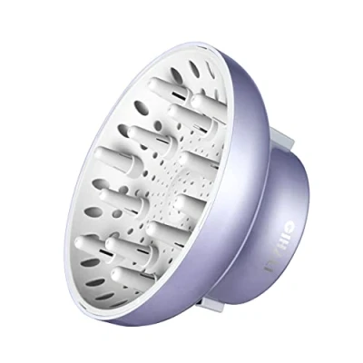 Image of GIHALI Universal Hair Diffuser &quot;Newly Upgraded Strong Holding&quot; Adaptable for Dryers with D 4.4cm to 6.6cm Curly or Wavy (Lavender)