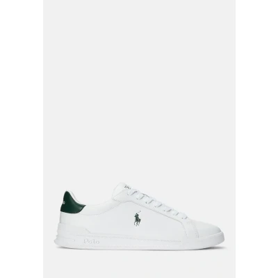 Image of Polo Ralph Lauren Athletic Unisex Trainers White/college green, Size: 2, green Leather