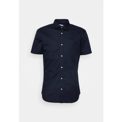 Image of JACK &amp; JONES Men&#039;s Jjjoe Shirt Ss Plain, Blazer Navy, XS