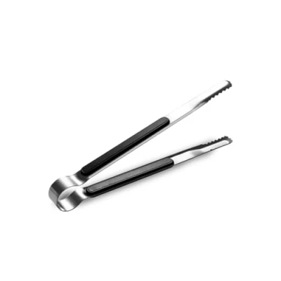 Image of Stainless Steel Kitchen Tongs Cooking Utensils, with Non Slip Easy Grip Handle for Cooking, Baking, Grilling, BBQ (1 Pcs Black)