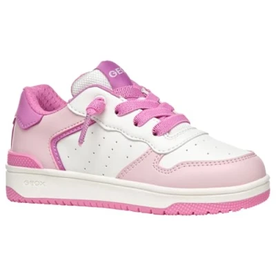 Image of Geox J WASHIBA Girl D Sneaker, Lt Pink/Fuchsia, 5 UK Child