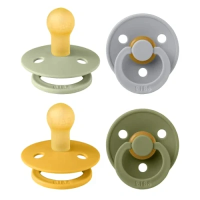 Image of BIBS Pacifiers Try It Collection 3 Pack Soothers BPA Free Symmetrical Nipple Made in Denmark One Size 0 6 Months Eloise