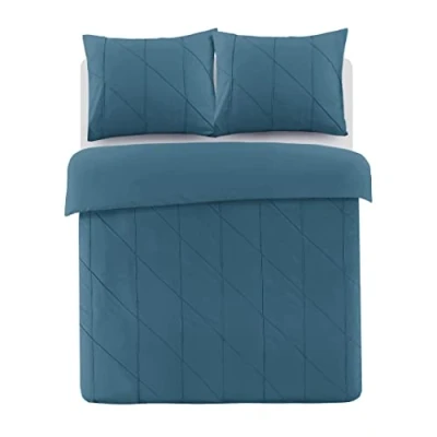 Image of Papillon Canberra Duvet Cover Petrol Cotton 140 x 200/220 cm