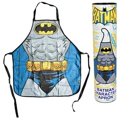 Image of Character 100% Cotton Apron in a Tube Batman Torso Design