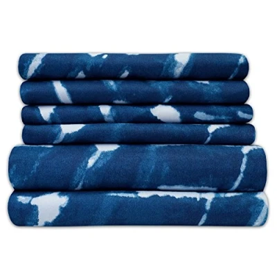 Image of King Size Bed Sheets 6 Piece 1500 Supreme Collection Fine Brushed Microfiber Deep Pocket Sheet Set Bedding 2 Extra Pillow Cases, Great Value, King, Monroe