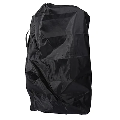 Image of Travel Stroller Bag,Oxford Universal Bag for Airplane Pram Cover Foldable Pushchair Storage Black Waterproof Gate Check Baby