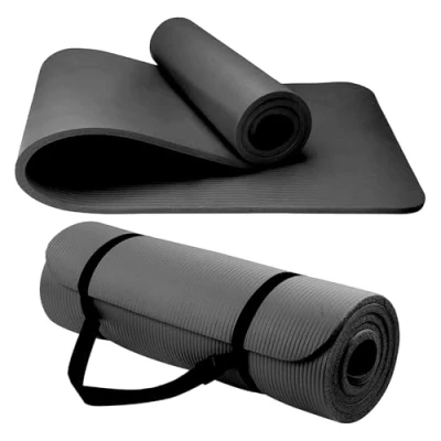 Image of Yoga Mat Unisex Non Slip Thick Foam Fitness Exercise (10mm) Lightweight Home Gym Workout Equipment for Yoga, Pilates, Stretching, Gymnastics Training &amp; Camping