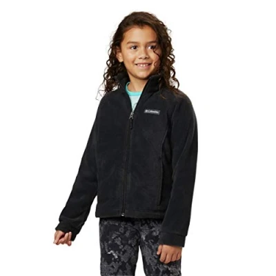 Image of Columbia Girls&#039; Benton Springs Fleece Jacket, Black, S