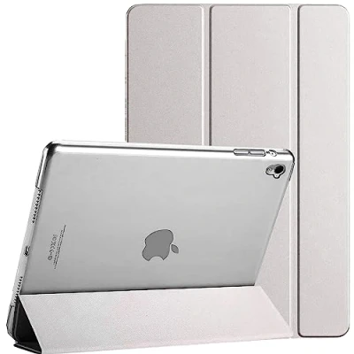 Image of For Apple iPad 9th / 8th 7th Generation Case Cover (2021/2020/2019) (10.2 Inch) Smart Magnetic Ultra Slim Stand Auto Wake/Sleep 9 8 7 (Silver)