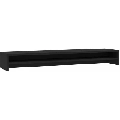 Image of vidaXL Monitor Stand Black 100x24x13 cm Engineered Wood