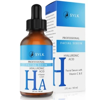 Image of Hyaluronic Acid Serum for Face with Vitamin C &amp; E Microneedling Derma Roller Anti Aging Hydrating Wrinkle and Solution Acne Scars 60 ml