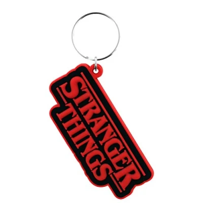 Image of Stranger Things RK38886C Rubber Keychain, Multi Colour, 4.5 x 6cm