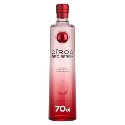Image of Ciroc Red Berry Flavoured Vodka 37.5% vol 70cl Summer and Wild Berries Delicious &amp; Elegantly Smooth For a Mixed Drink or Cocktails Made with Distilled 5 Times