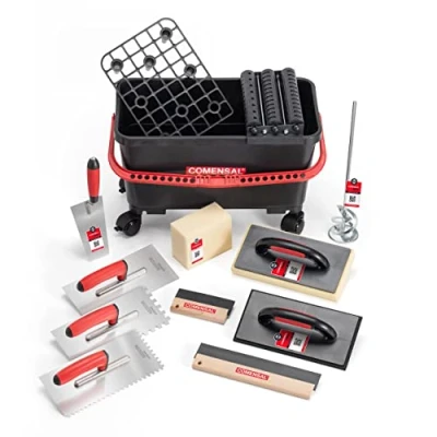 Image of COMENSAL Tile Cleaning Set 15pcs 24 L Tiling Bucket Washboy Tools Wash Float Grouting Made in EU