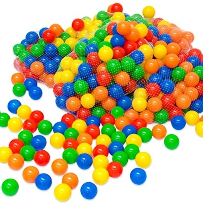 Image of LittleTom 1200 Plastic Balls 5.5 cm for Ball Pits Children Kids Baby Pool multi coloured
