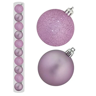 Image of Davies 60mm Christmas Tree Baubles Lilac Pk 10 57223