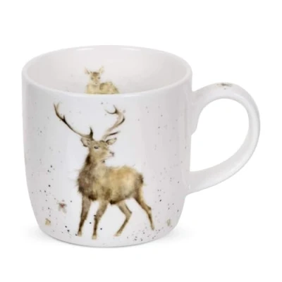 Image of Portmeirion Home &amp; Gifts MMLP5629 XS Wild at Heart (Stag) Single Mug, Blue