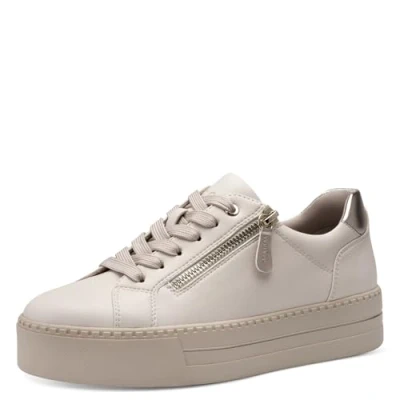 Image of Jana Women&#039;s Low Trainers 8 23767 43 Sneaker, Ivory, 6 UK