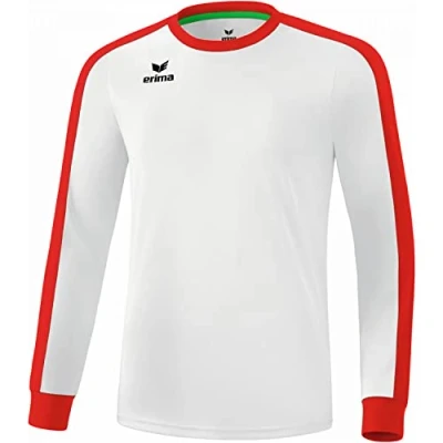 Image of Erima Men&#039;s Retro Star Jersey Long Sleeve White/Red