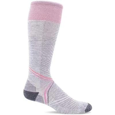 Image of Sockwell Women&#039;s Pulse Knee High Firm Graduated Compression Sock, Lt. Grey S/M