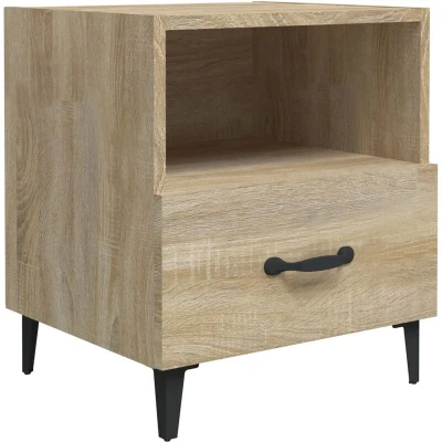 Image of vidaXL Bedside Cabinet Sonoma Oak Engineered Wood