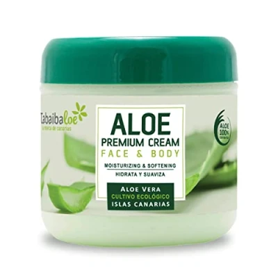 Image of Tabaibaloe Premium Cream Face and Body, Greenish white, Aloe Vera, 300 millilitre