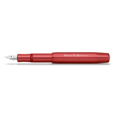 Image of Kaweco AL SPORT Fountain Pen Deep Red I Premium for Ink Cartridges Exclusive 13 cm Nib: B (Broad)