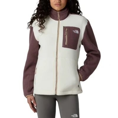 Image of The North Face Women&#039;s Yumiori Full Zip Jacket, White Dune/Tawny Quartz, XXL