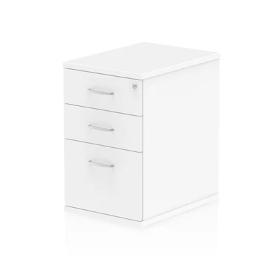 Image of Impulse 600 Desk High Pedestal 3 Drawer White I000189
