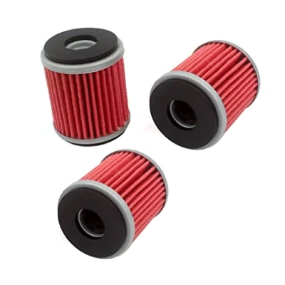Image of HURI 3 X oil filter for WR 125 (2009 2013), YZF R (2008 2013) # Hiflo HF141 / K and N KN141 MF MF141