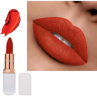 Image of AQUAPURITY PHOERA ABSOLUTE VELVET MATTE LIPSTICK LONG LASTING WATERPROOF PIGMENT MAKEUP UK (101 Obsession)