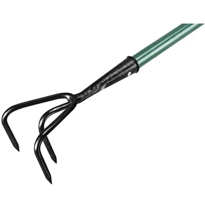 Image of Faithfull FAIESSCUL Essentials Long Handled 3 Prong Cultivator/Compost Turner