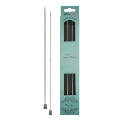 Image of KnitPro Mindful Single Pointed Needles 40cm 3.25mm 3pcs
