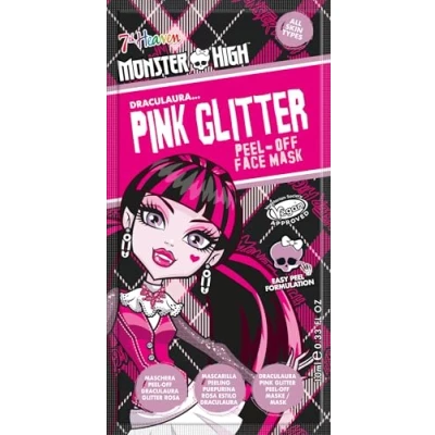 Image of 7th Heaven Monster High Draculaura Pink Glitter Peel Off Face Mask