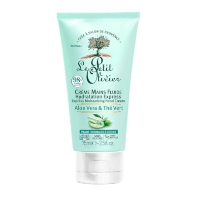 Image of Le Petit Olivier Express Moisturizing Hand Cream Aloe Vera and Green Tea for Women 2.5 oz