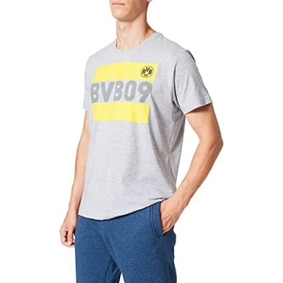 Image of Borussia Dortmund BVB T Shirt, Grey XL