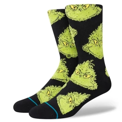Image of Stance MEAN ONE Unisex Socks, Size: 8.5 12.5, Black