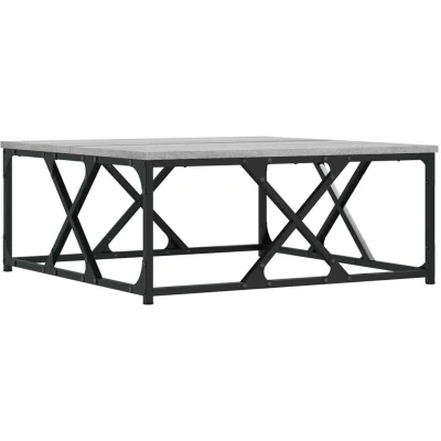 Image of vidaXL Coffee Table Grey Sonoma 70x70x30 cm Engineered Wood