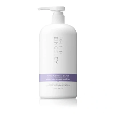 Image of Philip Kingsley Pure Blonde/Silver Purple Brightening Shampoo Colour Correcting For Blonde, Silver, Grey Platinum Bleached, Brassy Hair Orange Brassiness and Yellow Tones 1000ml