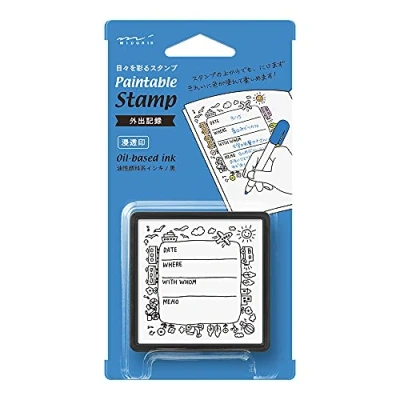 Image of DESIGNPHIL 35423006 Midori Stamp Penetrating Outings Record Pattern