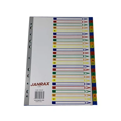 Image of A4 A Z 26 Part Polypropylene Dividers with Index Cover