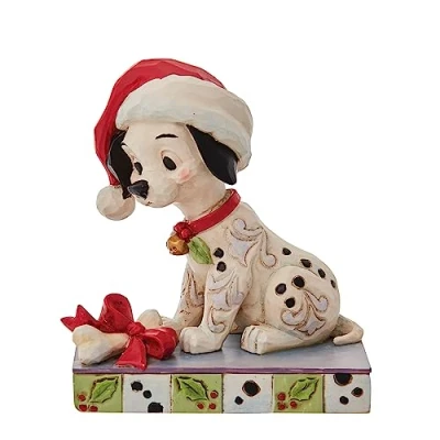 Image of Enesco Disney Traditions 101 Dalmatians Lucky Figurine Christmas
