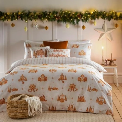 Image of furn. Gretel Brushed Cotton Duvet Cover Set, Cloud Dust